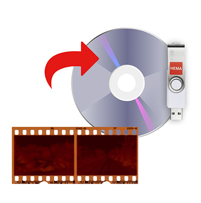 Negatief naar DVD of USB-stick
